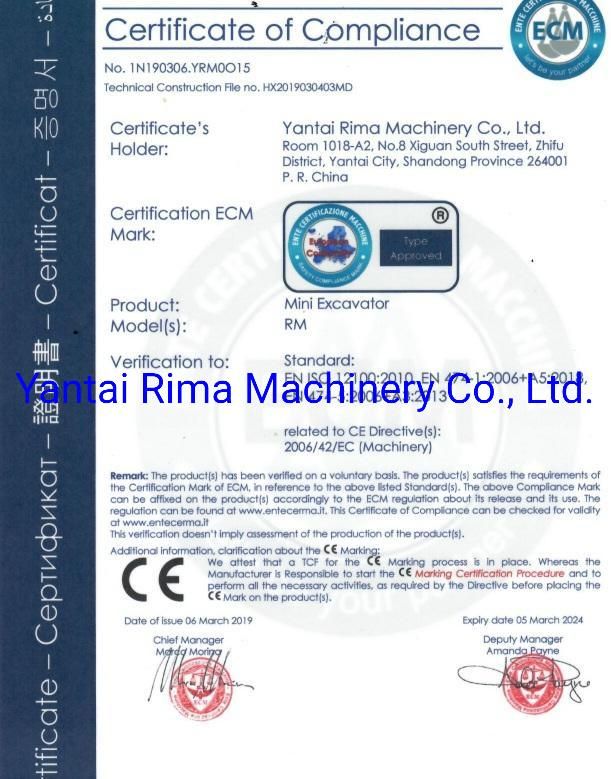 Cheap Excavators for Sale Machinery Mini Excavator
