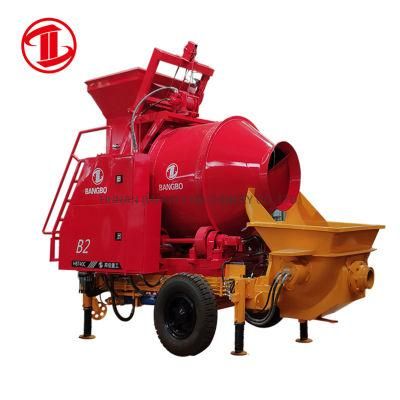 Voiture Occasion Pompe a Beton Mini Trailer Mixer Concrete Pump