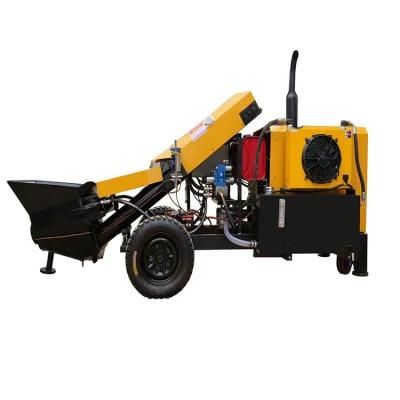 Trailer Concrete Stationary Pump with Steel Pipes for Free