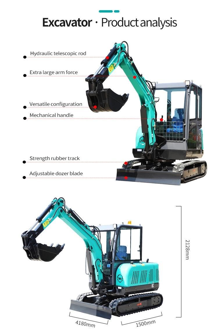 Small Micro Digger Excavator for Trenching