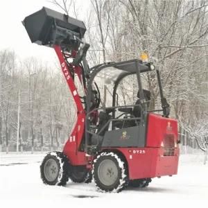 4WD 25HP Tractor with Front End Loader Dy25 Construction Wheel Loader
