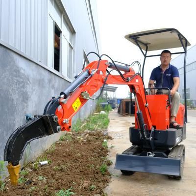 1 Ton Excavator with Retractable Undercarriage for Sale