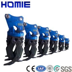 Nm400 Mn Steel Made Hydraulic Rotating Steel Grapple for 14tonage Excavator Mounted