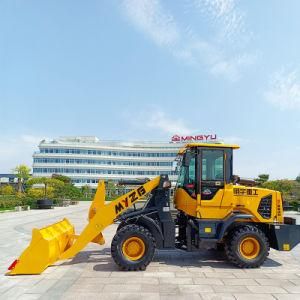 Small Front End Bucket and Grapple Wheel Loader for Industrial and Farming Work