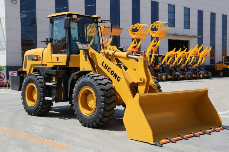 Lugong Small 2.5 Ton 1.3m3 Wheel Loader Mini Front End Loader