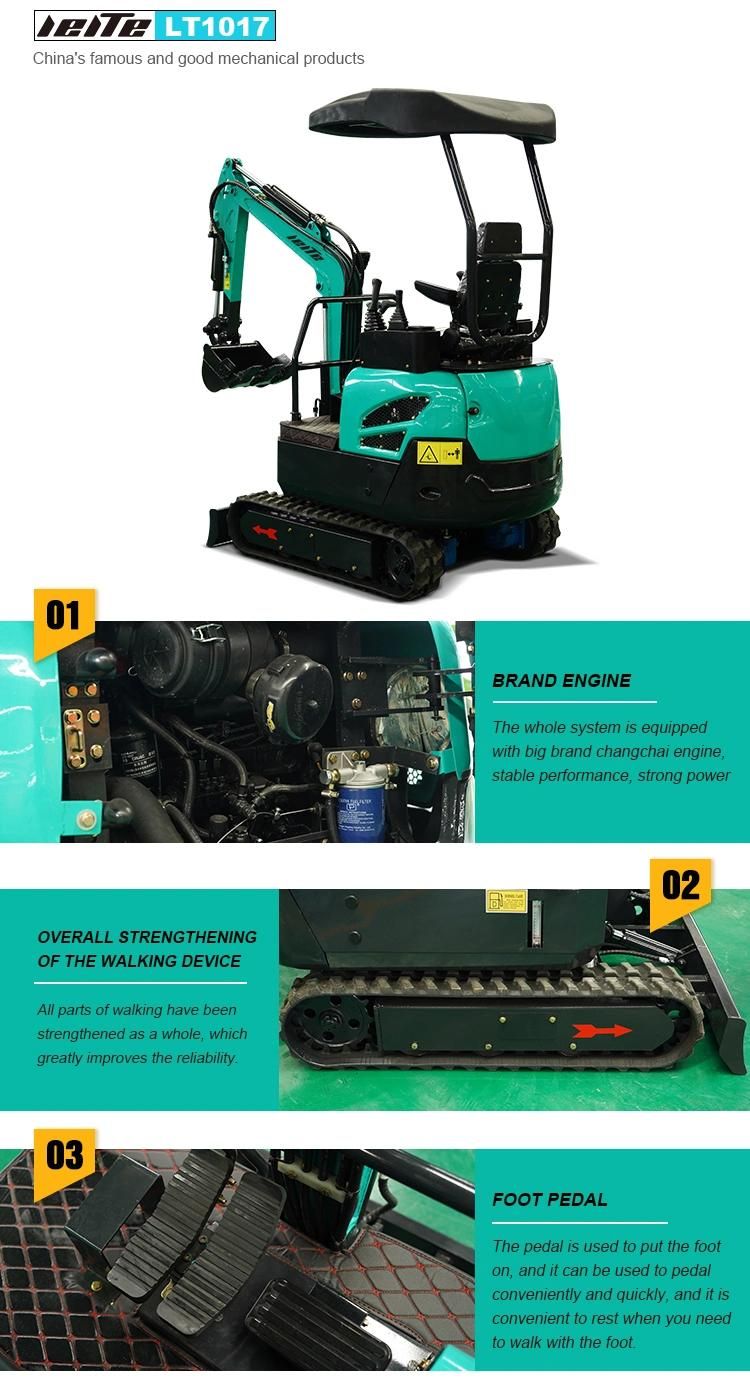 China 1.7 Ton Mini Excavator /1700kg Crawler Excavator for Sale