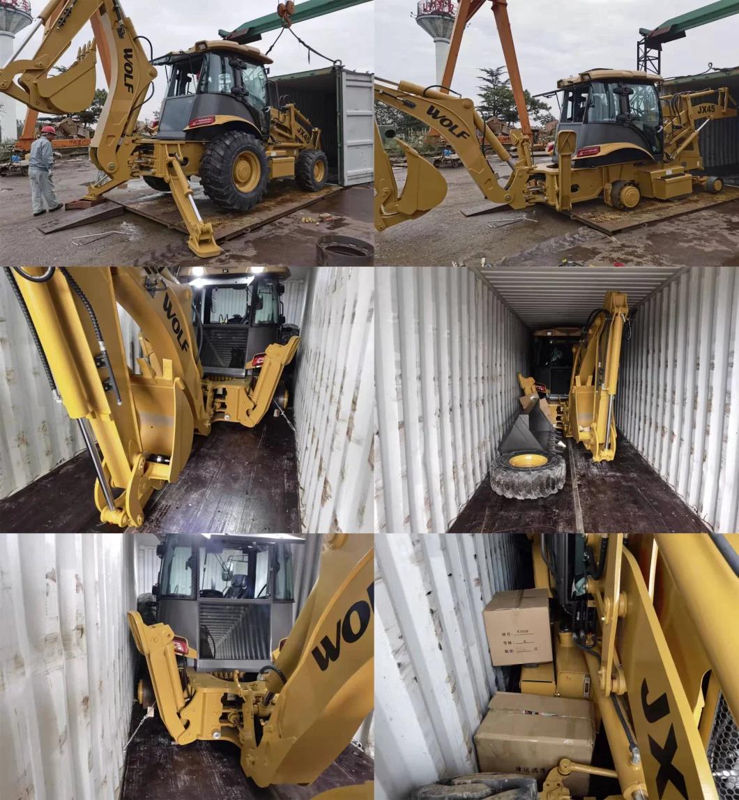 Wolf 4X4 Wheel Drive Backhoe Loaders for Construction