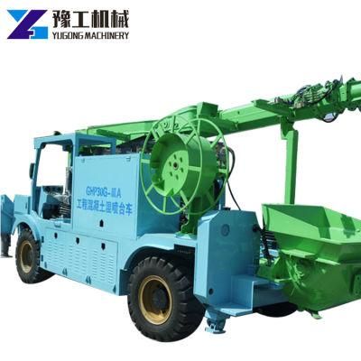 High Efficiency Truck Mounted Robotic Wet Concrete Spray Machine Shotcrete Pump