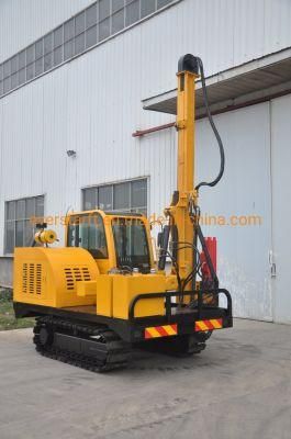 Road Safety Maintenance Ground Screw Pile Driver with Hydraulic Hammer