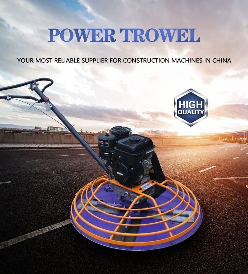 Construction Gasoline Mini Concrete Finishing Power Trowel 100cm Wiping Pan for Russia and Other Market