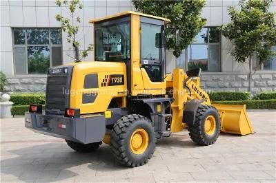 Lugong Loader Brand ISO and CE Certificate Mini Loader Air Conditioned New Model T Series Wheel Loader