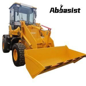 Chinese abbasist 2 ton front end tractor compact wheel loader with hydraulic pallet fork