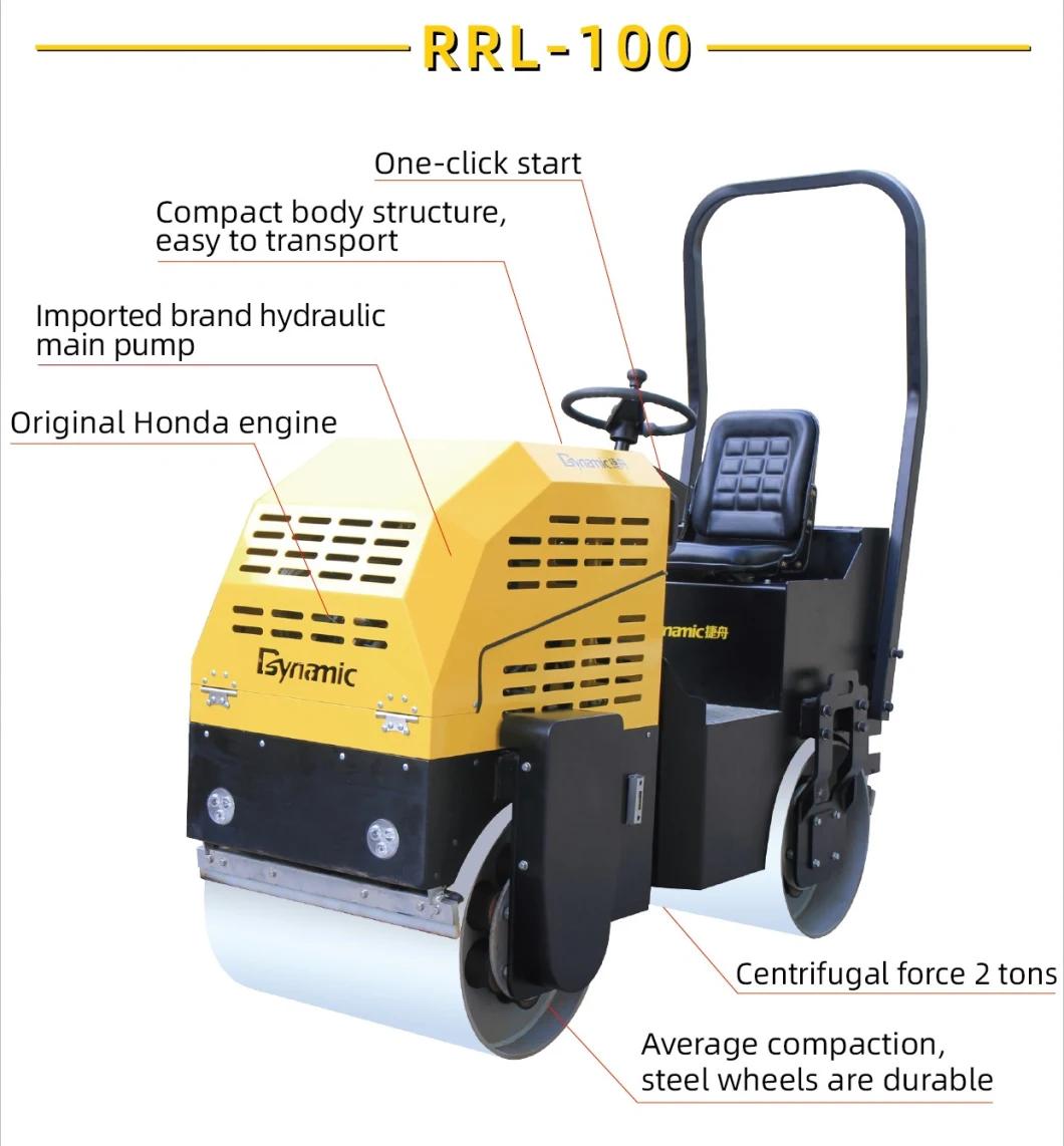 Dynamic Double Drum Ride on (RRL-100) Road Roller