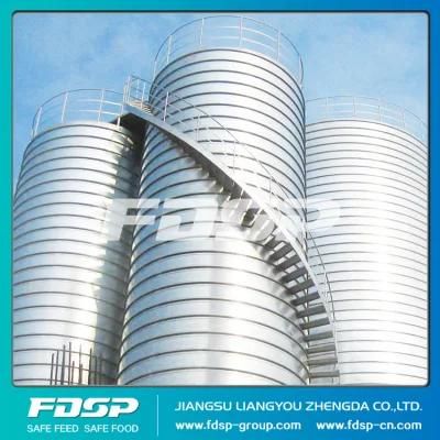 Customized Concrete Base Assembly Silo Bolted Silos Galvanized