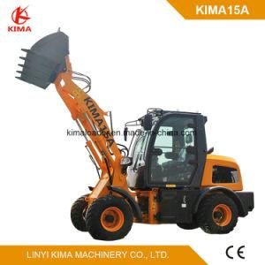 Kima Brand 1.5 Ton Small Loader for Farm Machine Full View Cabin Kima15A