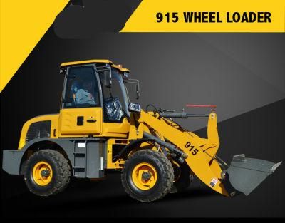 Haiqin Brand CE Certificated Articulated (HQ915) for Sale 1.5ton Small Wheel Loader