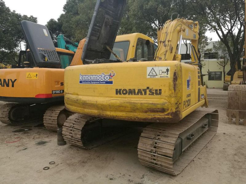 Original Color 12t Used Komatsu PC120 PC120-6 Crawler 0.6m3 Excavator