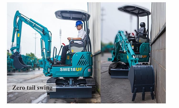 1000kg Hydraulic Mini Small Wheel Excavator with Competitive Prices