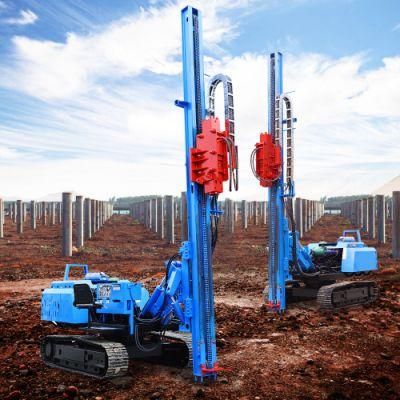 Popular Engine Rated Speed 2600 R/Min Solar Pile Driver for Steel Pile Install