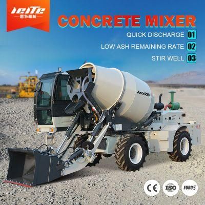 Self Loading Concrete Mixer Automatic Rotation Cmt4000RW Diesel Small Concrete Mobile Concrete Mixer for Sale