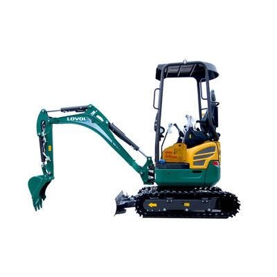 1.8t Lovol Backhoe Crawler Hydraulic Japan Power Mini Excavator Digger Machine Price for Sale Garden Use