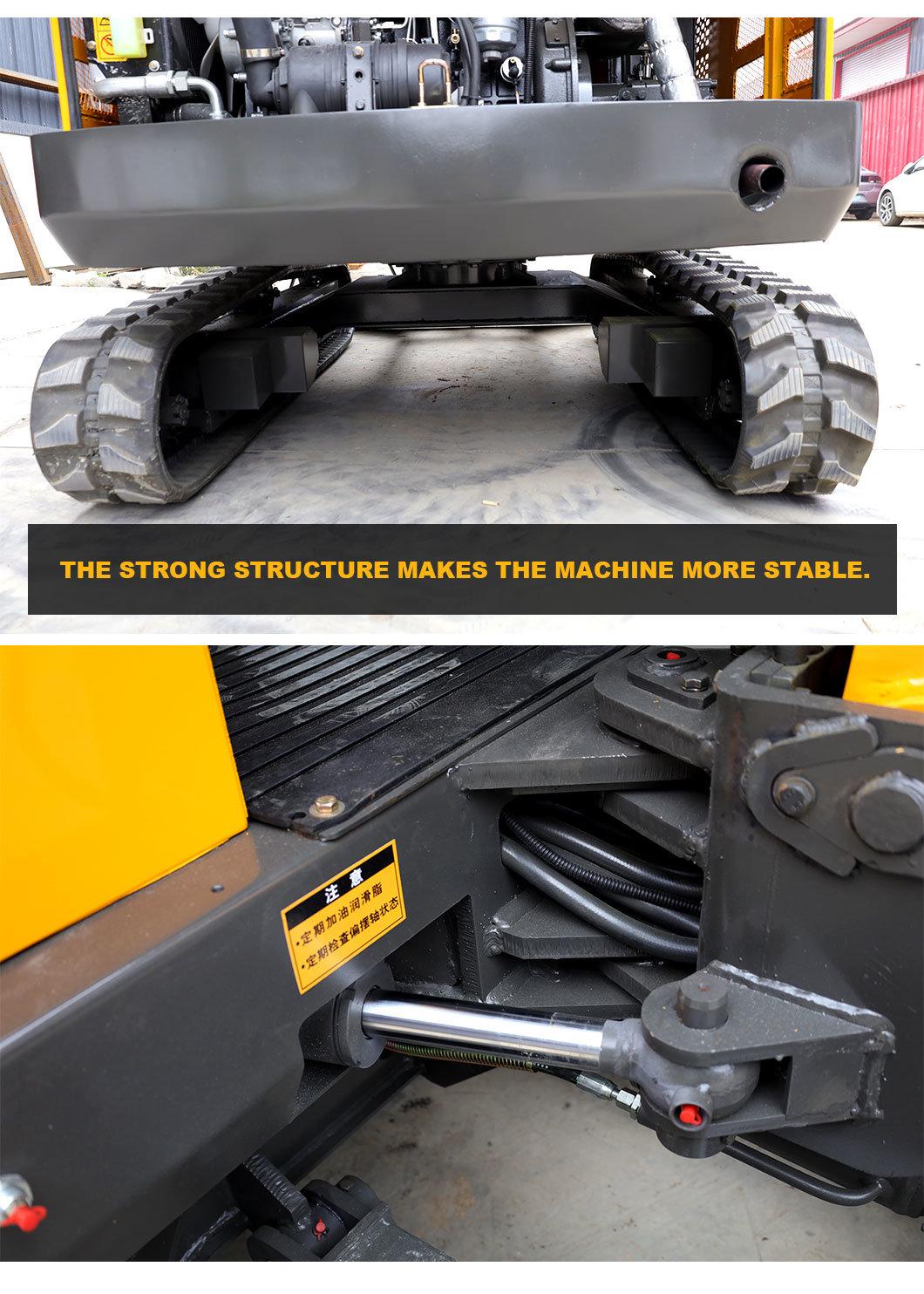Household Excavator Mini Excavator 3.5 Ton Mini Hydraulic Crawler Excavator with Euro 5 Emission