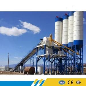 Stationary 60m3/H Concrete Batching Plant with Belt Conveyor Feeding System for Sale