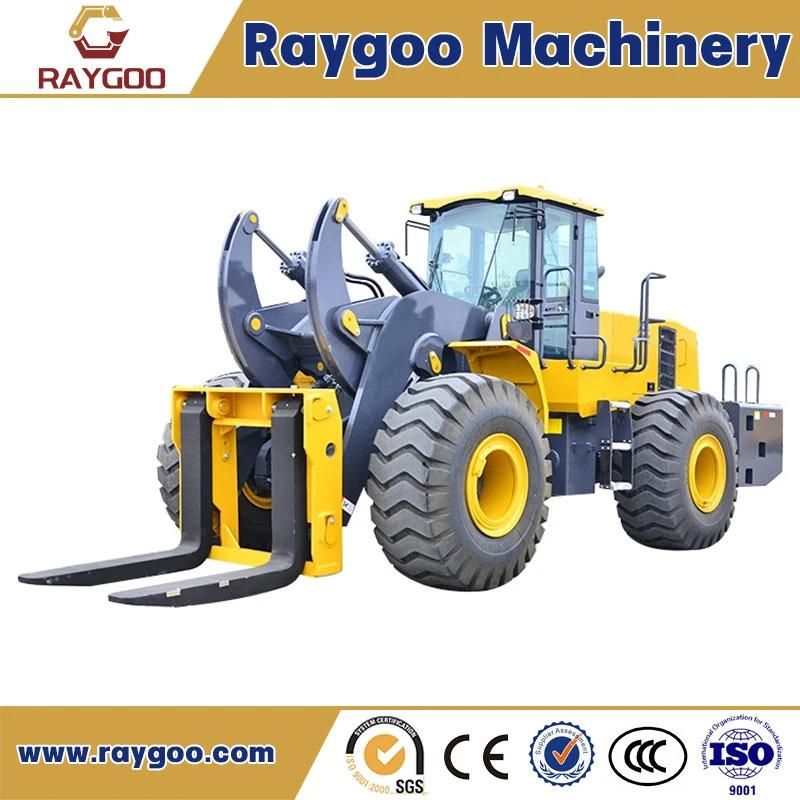 18 Ton Medium Wheel Loader with Forklift Quick Hitch and Front End Bucket Rg500kv-T18