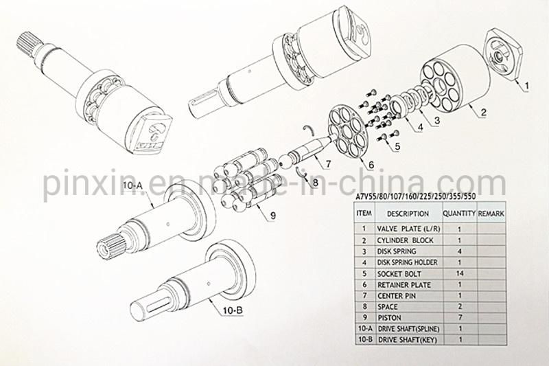 Retainer Plate Spare Parts for A7V107/80/55 Hydraulic Pump Manuafacturer
