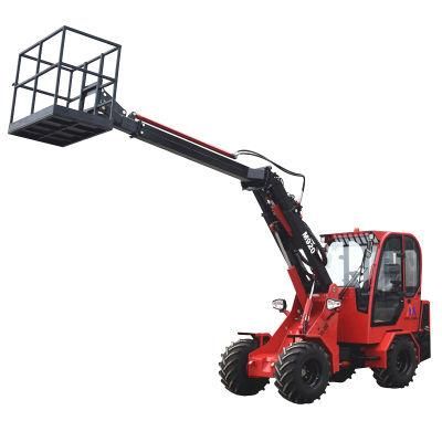 Farming Machine Mini 4 Wheel Loader with Aerial Platform