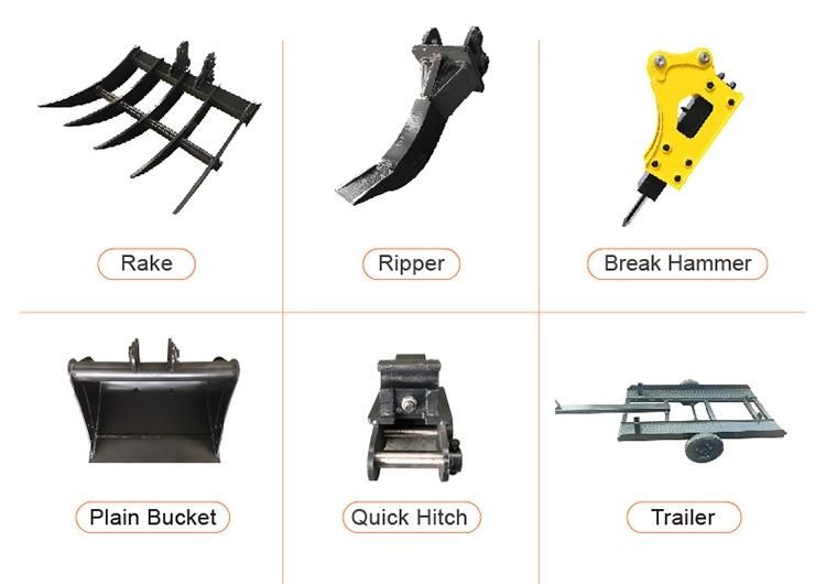 Construction Machinery Backhole Loader Excavator Machine