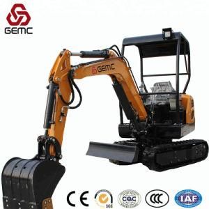 1.8ton Mini Crawler Compact Excavator with Rubber Track for Sale