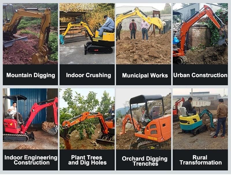 China Popular Brand 0.8ton Mini Rubber Crawler Excavator Prices