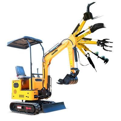 China New 1.0 Ton Mini and Flexible Small Digger Hydraulic Excavator