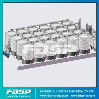 Stable Operation Hot Galvanized Steel Farm Silo for Grain Storage