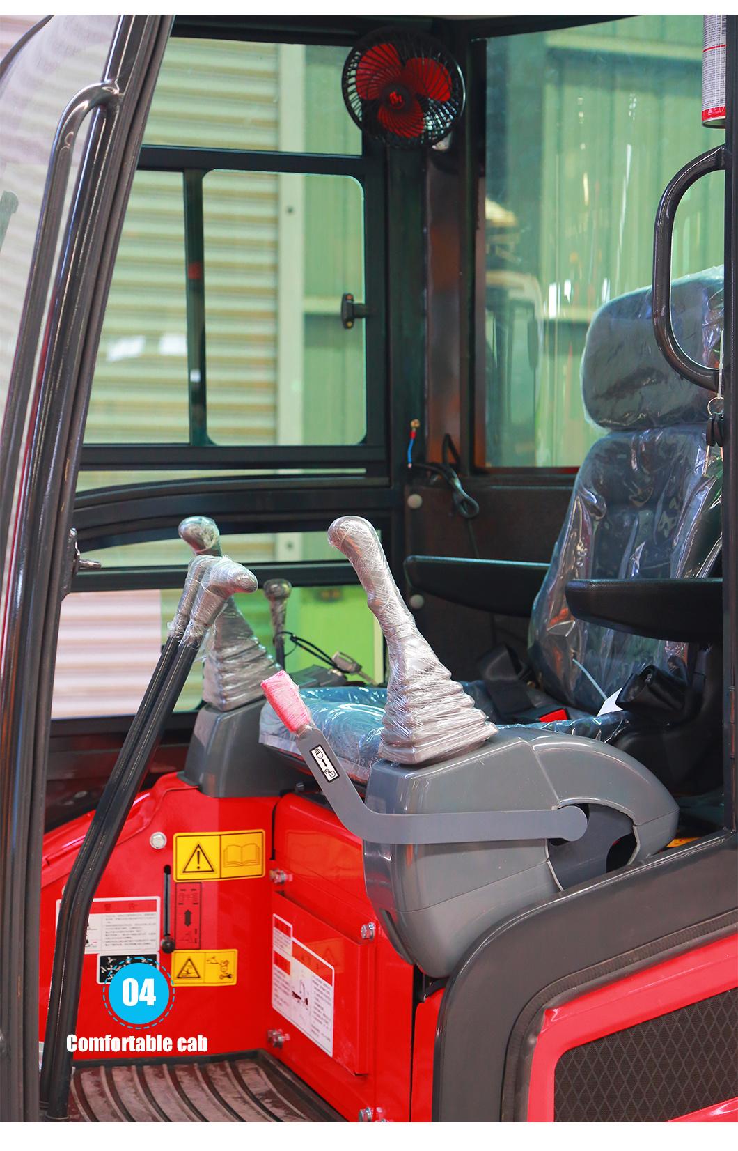 0.8 1.2 1.5 2 Ton Electric Hydraulic Micro Small Crawler 1 Ton Mini Digger Bagger Mini Excavator Jining Vote
