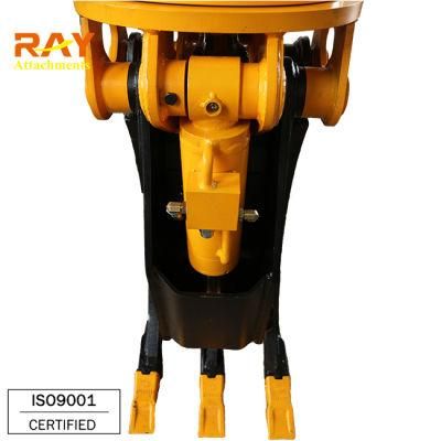 China Hydraulic Wood Timber Rotating Grapple for Mini Digger Backhoes Trailer