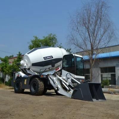 Trailer-Truck-Self-Load-Concrete-Mixer