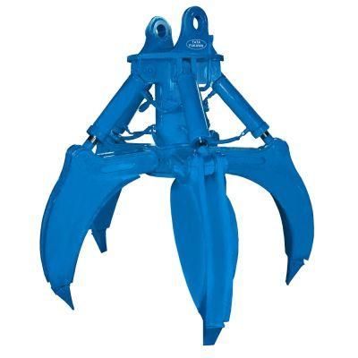 Uses Around Worksites, Demolition or Farms or Any Project Heavy-Duty 5 Fingers Hydraulic Grapple