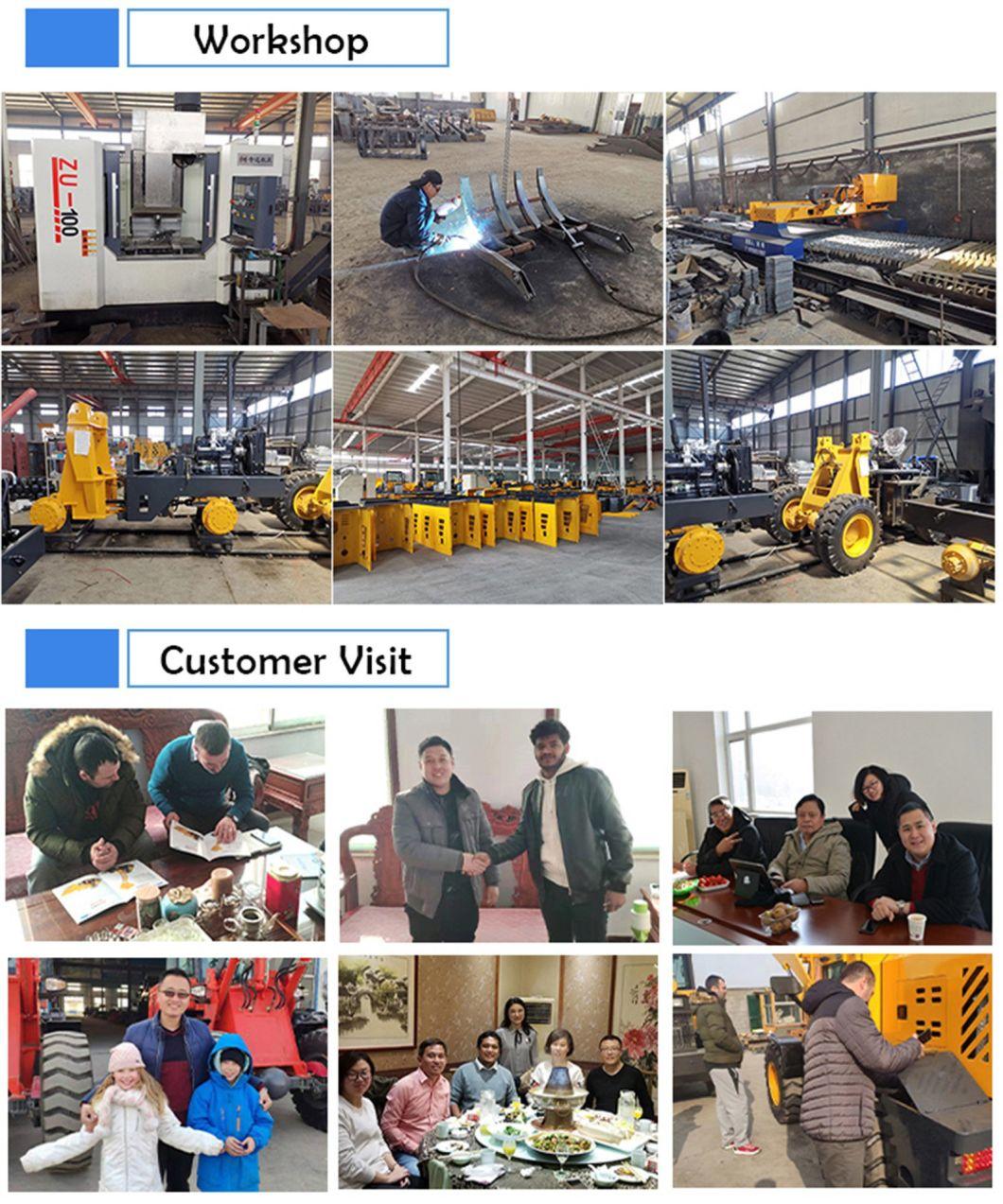 China Small Tractor Front End Wheel Loader Payloader Machine Mini Loader Price List with Attachments for Sale