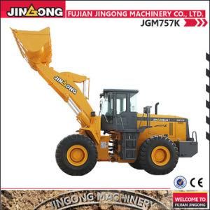 5 Ton Wheel Loader with High Lifting Arm Jgm757K Earth Moving Equipment Loader