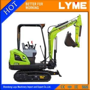 High Quality and Quantity Mini Excavator Ly18 with Rubber Track for Agriculture