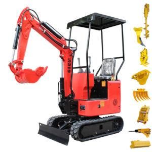 Cash Coupon Sale! Cheap Price Chinese Mini Excavator Small Digger Crawler Excavator 1ton for Sale