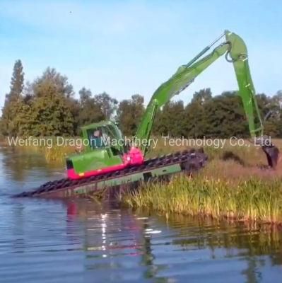 20 Tons Hydraulic Additional Side Pontoons Amphibious Excavators