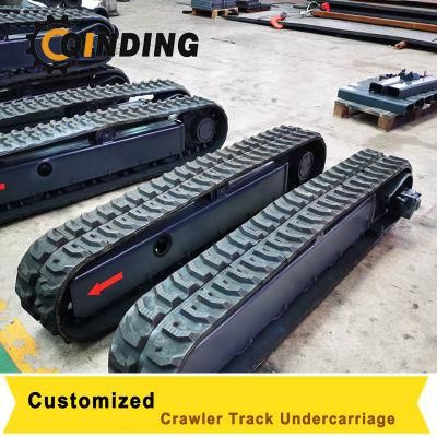 400X72.5X70W Rubber Track for Excavator Drilling Rig Crane Undercarriage Parts