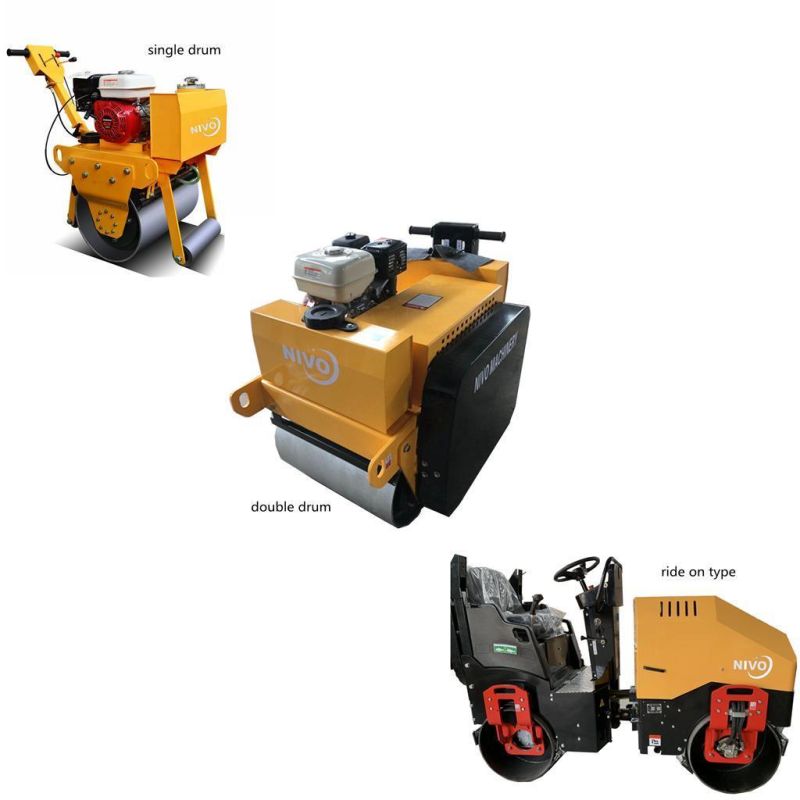 Nivo 3ton Yanmar Engine Vibration Capacity Double Drum Full Hydraulic Drive System Vibrating Asphalt Small Road Roller