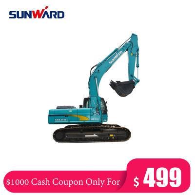 Cash Coupon Sale! Sunward Swe150e China Excavator 15tons Excavator Hydraulic Crawler Excavator