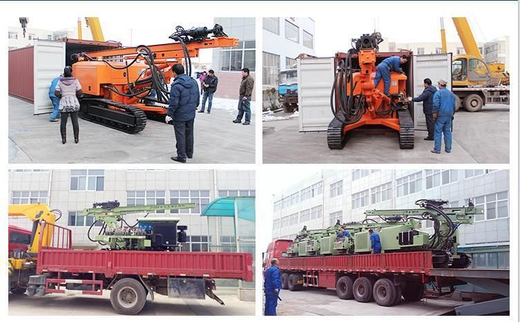 Crawler Hydraulic Driven Helical Solar Photovoltaic Pile Driver