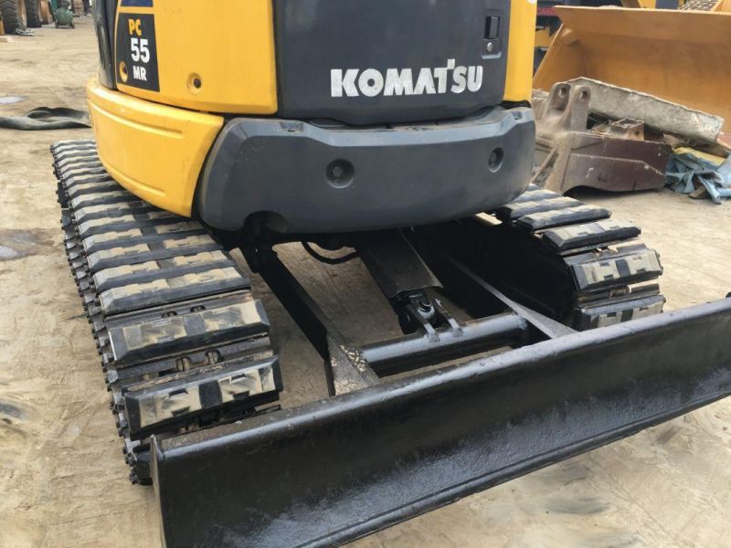 Used Japan Made 5t Komatsu PC55mr PC50mr Rubber Track Mini Crawler Hydraulic Excavator