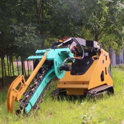 Hixen Brand New Mini Skid Steer Loader with Multi Functional Attached Tools for Sale